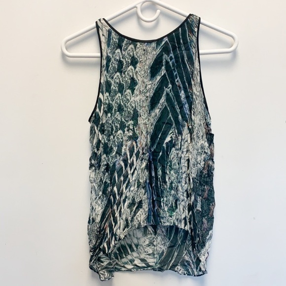 Helmut Lang silk printed tank - Picture 1 of 4